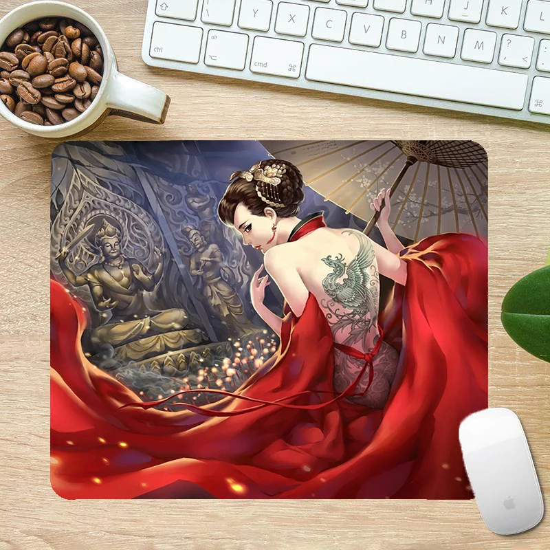 

Gaming Laptops China Style Computer Mousepad Gamer Accessories Small Gaming Mouse Mat Mause Pad Mausepad PC Gamer Cabinet Anime