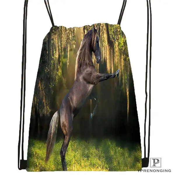 Custom hunting_season Drawstring Backpack Bag Cute Daypack Kids Satchel (Black Back) 31x40cm#180612-02-40 | Багаж и сумки