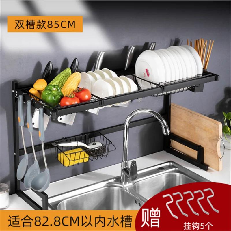 Кухонная сушилка для посуды органайзер хранения поднос тарелок сушильная полка