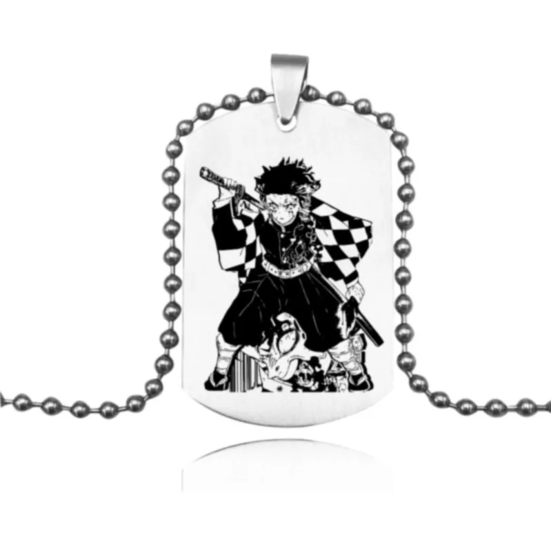 Двухстороннее ожерелье для косплея аниме убийца демонов: Kimetsu no Yaiba Kamado Tanjirou