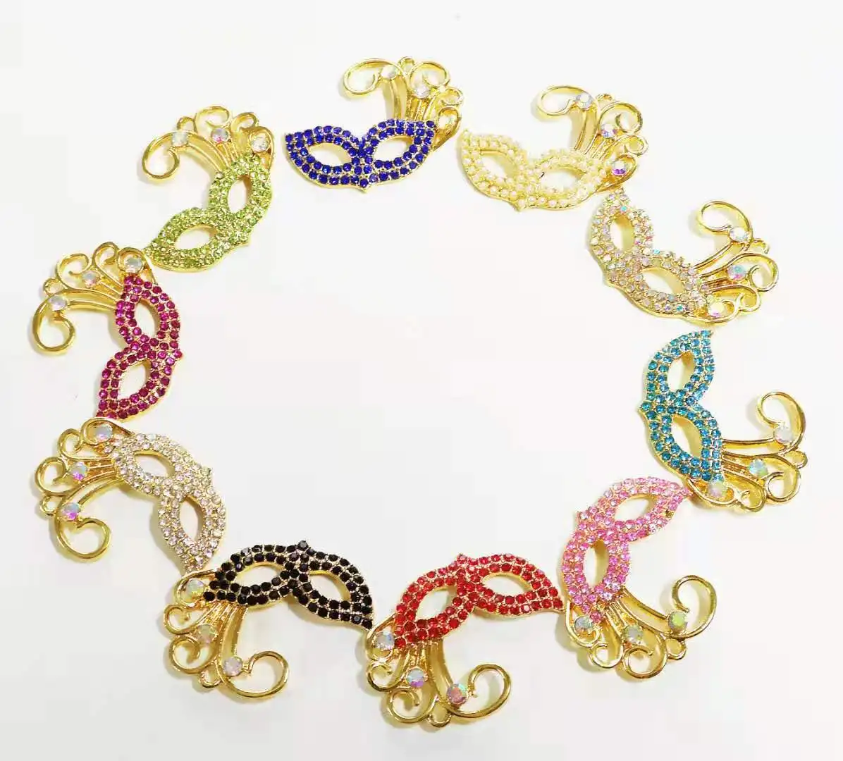 

10pcs mask charms for women's handmade jewelry accessories