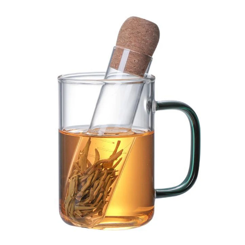 

Creative Pipe Glass Design Tea Infuser Tea Strainer For Mug Fancy Filter For Puer Tea Herb Tea Tools Accessories