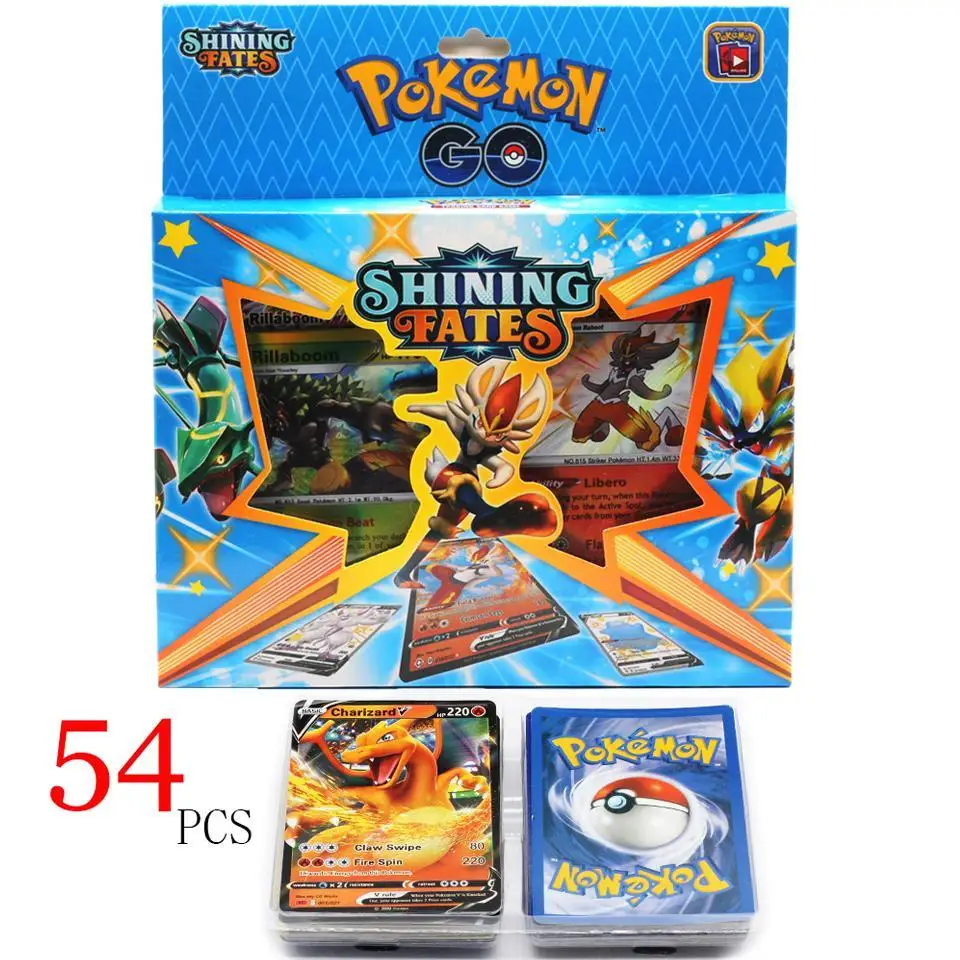 

Pokemons 54 PCS/BOX SUN&MOON TEAM UP GX MEGA Pokemon Cards V GX MEGA TAG TEAM EX Game Battle Card TOYS