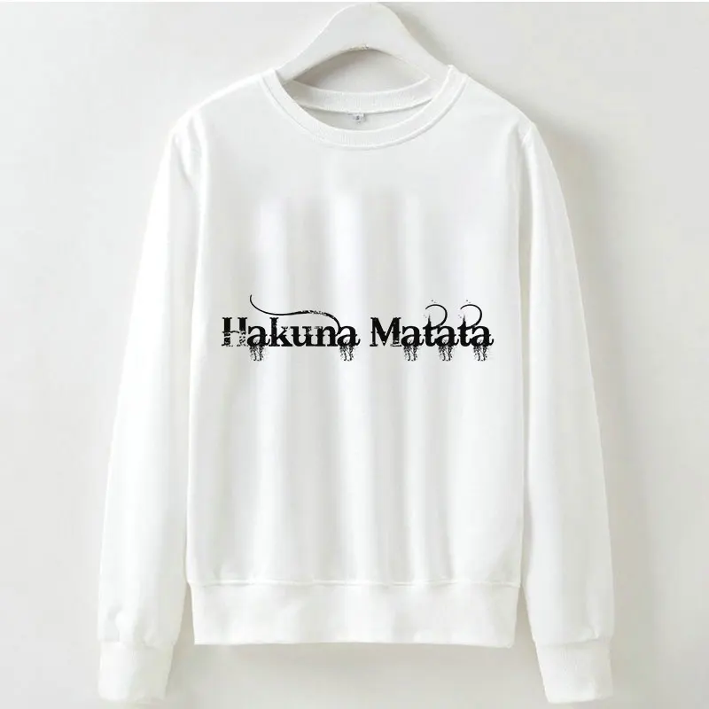 2304 Пуловер «Король Лев Акуна Матата» уличная Толстовка зима осень Ulzzang Kawaii Модные женские толстовки с капюшоном - Цвет: 2304