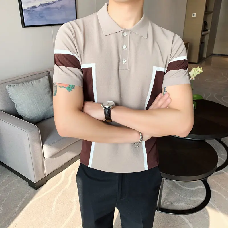 Новинка 2020 Корейская летняя новая брендовая рубашка поло с короткими рукавами и