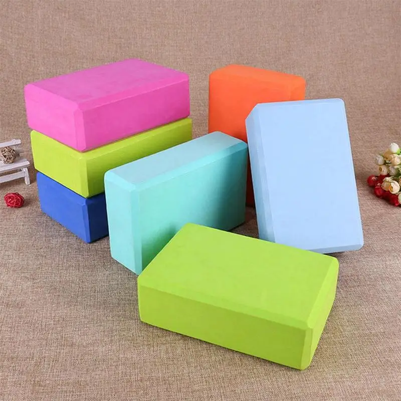 

Fitness EVA Yoga Block Colorful Foam Block Brick Yoga Equipment Workout For Women Exercise Bodybuilding Training G7B8