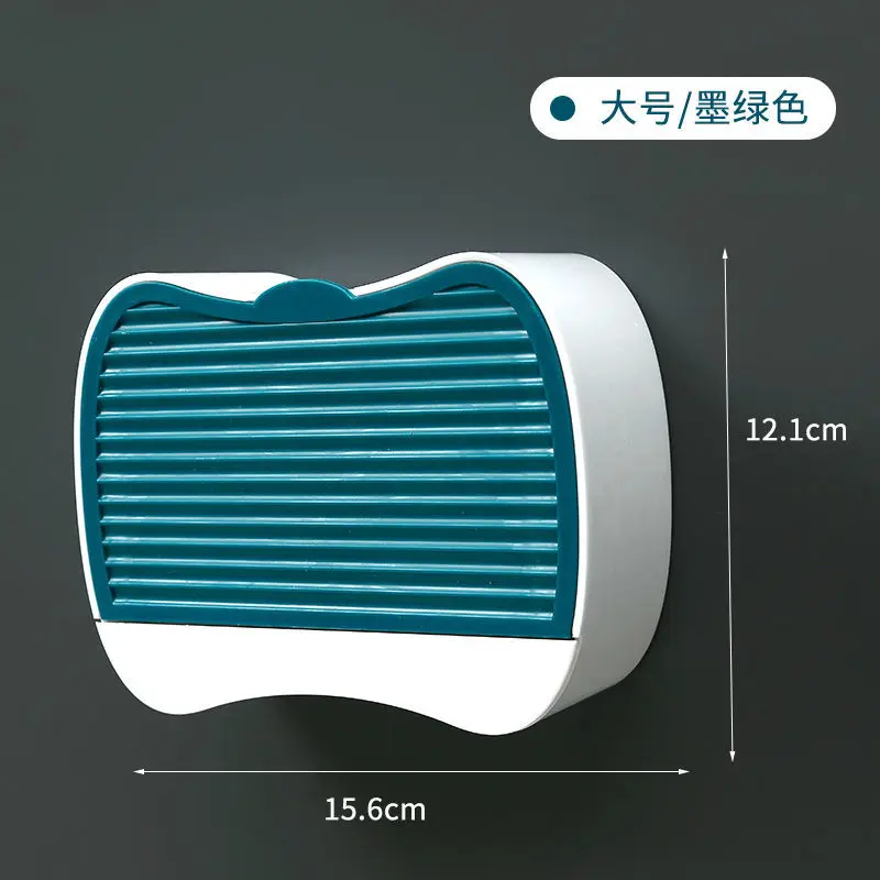 

Soap Dish Punch-Free Wall-Mounted Soap Box Sucker Toilet Soap Holder Soap Holder Bathroom Drain Soap Box