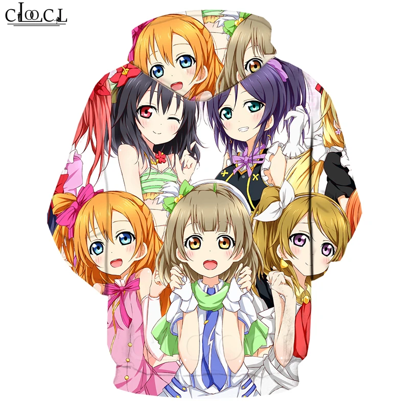 

Hippie Hipster Classic Love Live Hoodies Men Women 3D Print Japanese Anime Girl Jogging Sportswear Harajuku Streetwear Tops T485