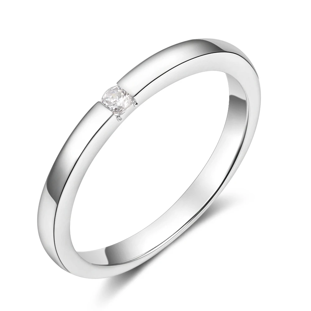 R3999 Promise кольцо из стерлингового серебра 925 с кубическим цирконием классические обручальные кольца для женщин подружки невесты подарки(JewelOra RI101321 - Цвет основного камня: R3999