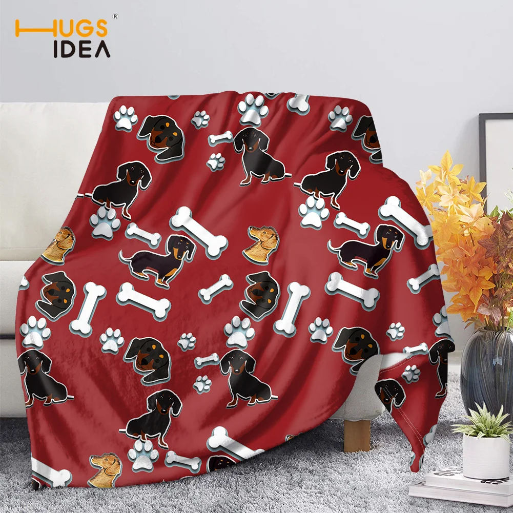 

HUGSIDEA домашний текстиль, пушистое Фланелевое покрывало для кровати для женщин, одеяло с милыми собаками и мультяшным принтом, супермягкое те...