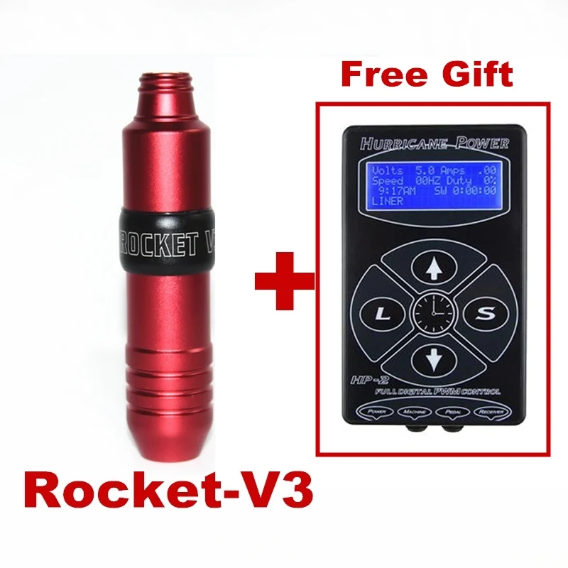 Профессиональный Набор татуировок Rocket V3 машинка для тату ручка Швейцарский