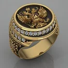 Мужское двухголовое кольцо SECRET BOYS властный русский Орел модное деловое банкетное ювелирное изделие
