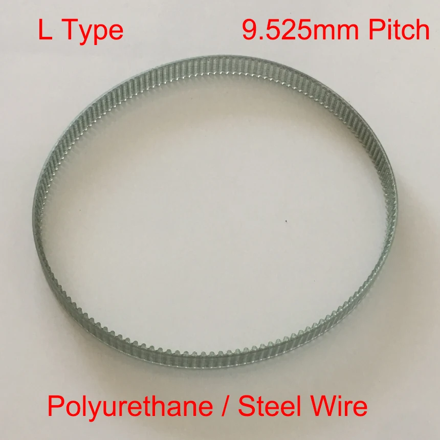 

540L 600L 720L 144 160 192 Tooth 15mm 20mm 25mm 30mm 35mm Width 9.525mm Pitch Polyurethane PU Steel Wire Synchronous Timing Belt