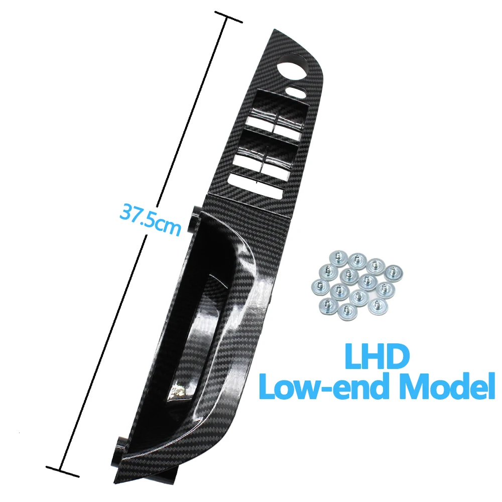 

LHD левая рука из углеродного волокна, внутренняя дверная ручка, подлокотник, полный комплект для BMW 3 серии E90 E91 316 318 320 325 328