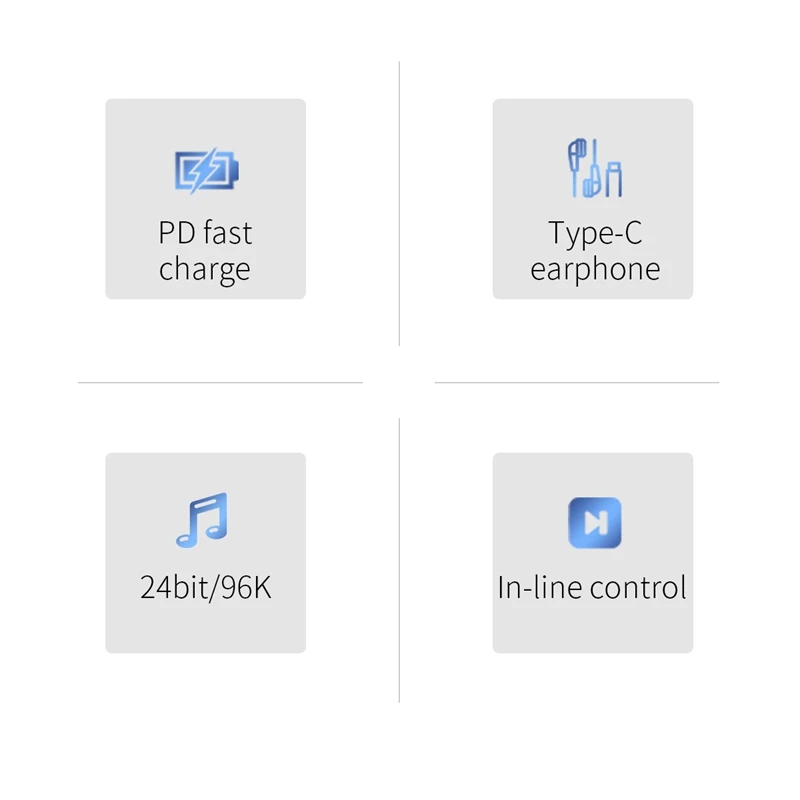 Адаптер ROCK 2 в 1 с двумя разъемами Type-C 60 Вт PD 3A быстрая зарядка USB C наушники Aux аудио
