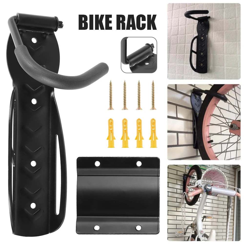 

Bicycle Wall Mount Hanger Hook Garage Bicycle Wall Holder Steel Bicycle Wall Mount Vertical Bike Rack Space Saver Bike