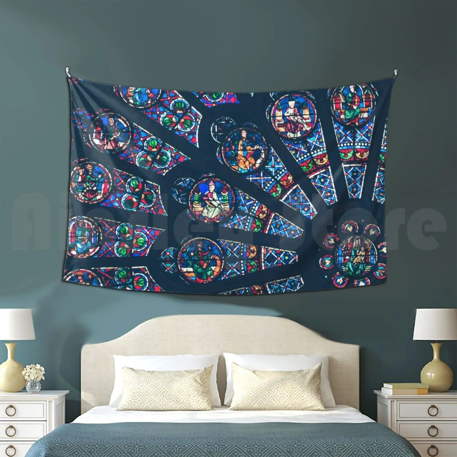 

Glory Of God-, , Tapestry Living Room Bedroom Catholic Christian Virgin Mary Mary Jesus Virgin