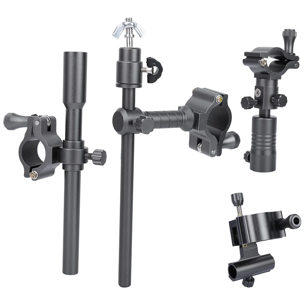 

4 Pcs Adjustable Fishing Rod Rack Bait Tray Light Support Holder Fishing Chair Accessories