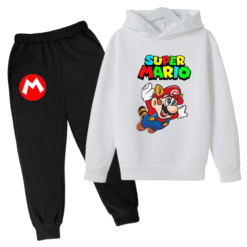 

Super Mario Hoodie Suit Boys And Girls Fashion Leisure Printing Sweater Sports Suit Children's Sports Clothing
