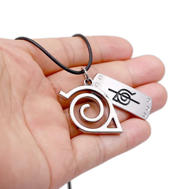 Necklace Lady Classic Anime Peripheral Naruto Leaf Logo Keychain Pendant Men's Gift long necklace boyfriend gift |