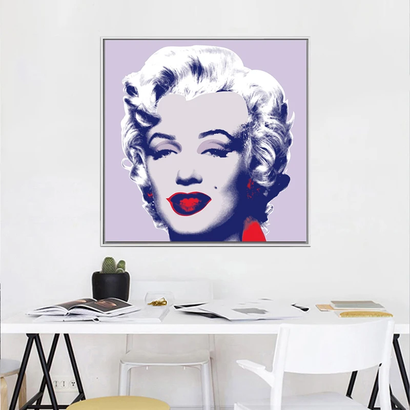 Декоративное искусство Мэрилин Монро много цветов от ANDY WARHOL художественная роспись стен картины портретное искусство для гостиной домашний декор