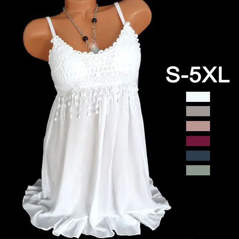 S-5XL размера плюс женское мини-платье Летнее однотонное 7 Стильное свободное