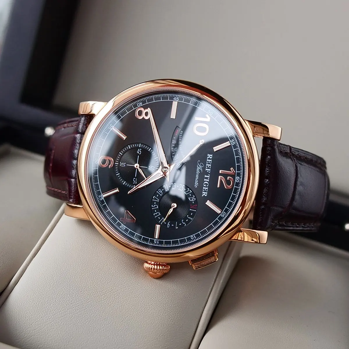 Мужской многофункциональный водонепроницаемый чехол на кожаном ремешке с