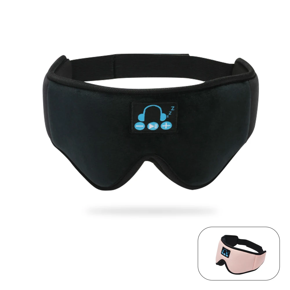 Беспроводные 3D наушники для сна с микрофоном гарнитура Bluetooth защиты глаз