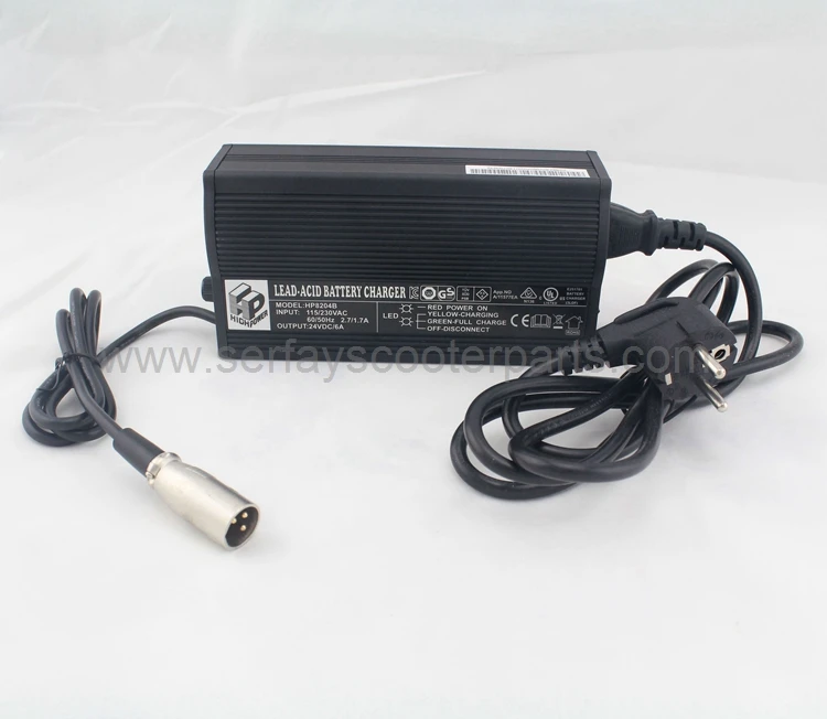 Свинцово Кислотное гелевое зарядное устройство для аккумуляторов 24 В 6 А