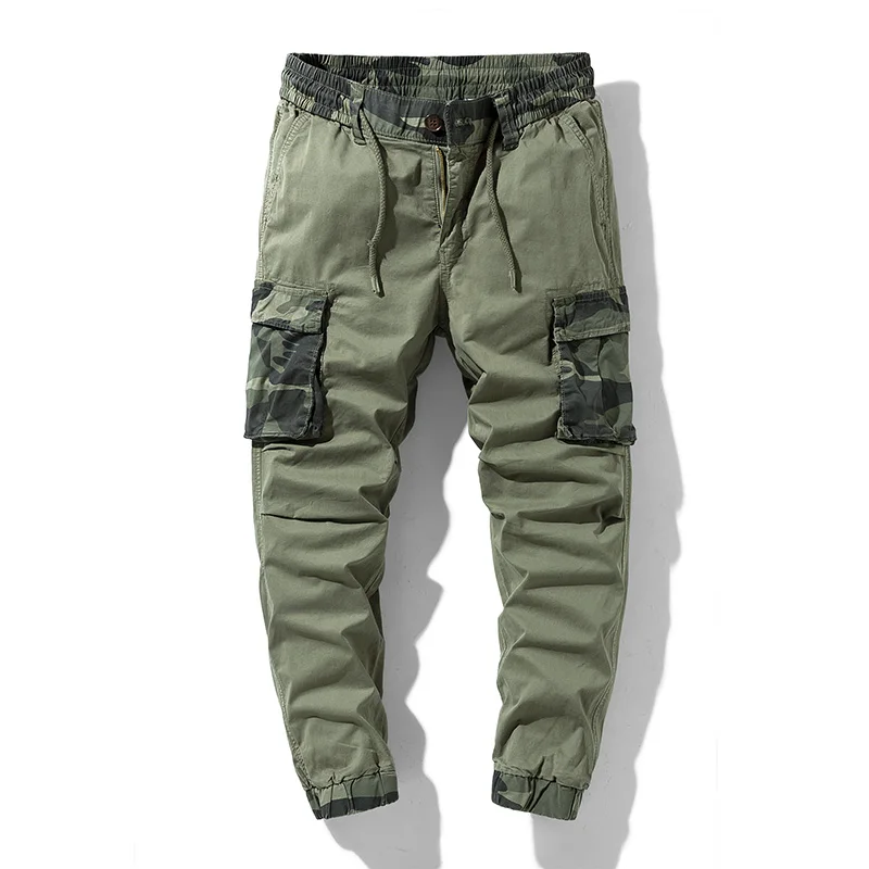 Cargo Pants Men Military Work Overalls Loose Straight Tactical Trousers Multi-Pocket Baggy Casual Cotton Army Slacks Pants 29-38
