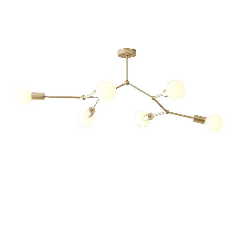 

Retro Industrial Multi Heads Ceiling Lights Led White/Black Ceiling Lamp Luminaria Personality Lamparas For Living Room Lights