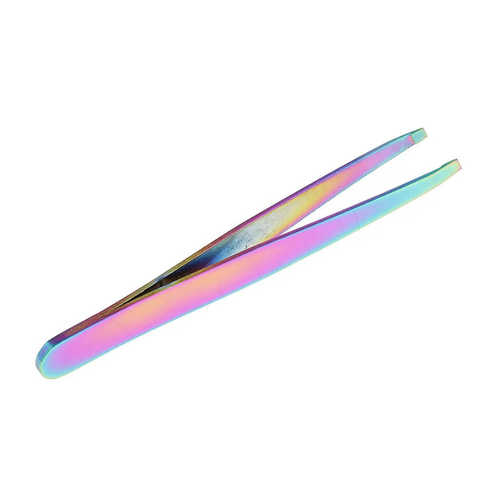 

MagiDeal Stainless Steel Slant Tip Eyebrow Tweezers Make Up Hair Removal