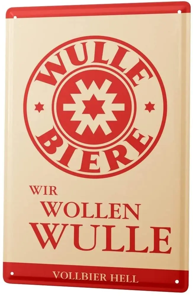 

SINCE 2004 Tin Sign Metal Plate Decorative Sign Home Decor Plaques Dinkelacker We Want Wulle Beer Lager Beer 20x30 cm