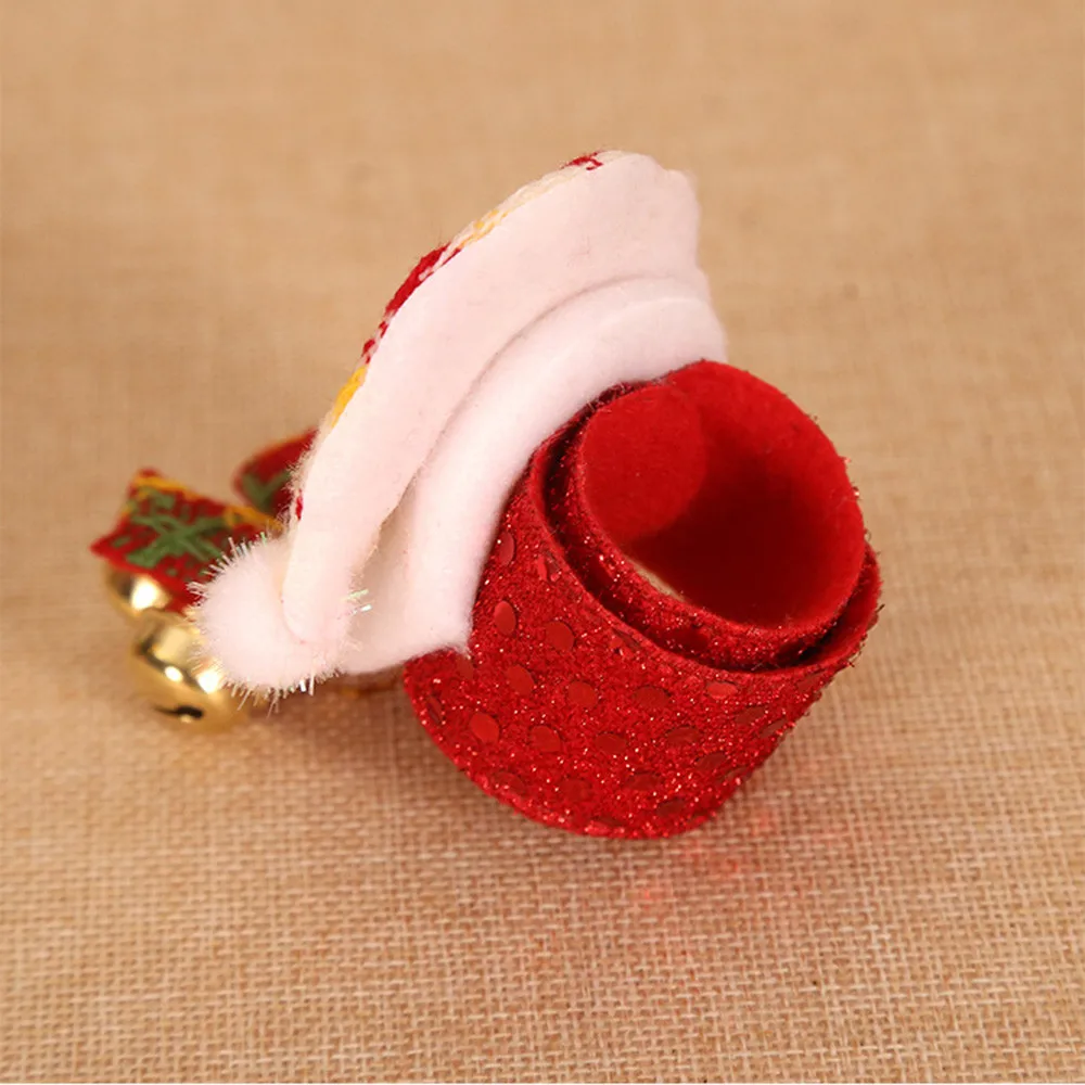 Светодиодный браслет с рождественским похлопыванием часы для детей Санта-Клаус