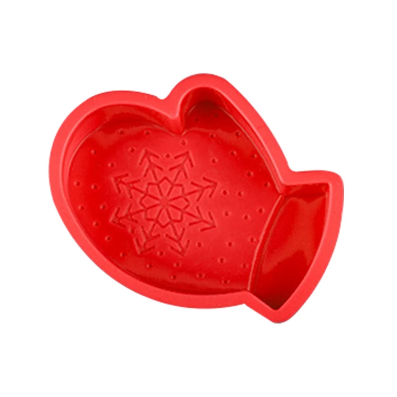 Перчатки снежинки Рождественские силиконовые формы для торта выпечки