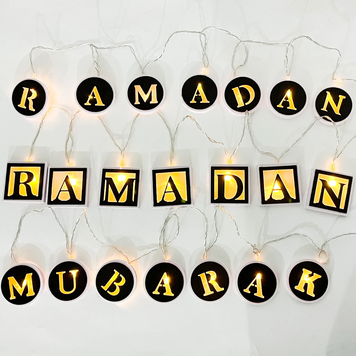 

Moon Star Led String Lights Ramadan Decorations EID Mubarak Decor For Home Islam Muslim Event Party Supplies Eid al-Fitr Deco