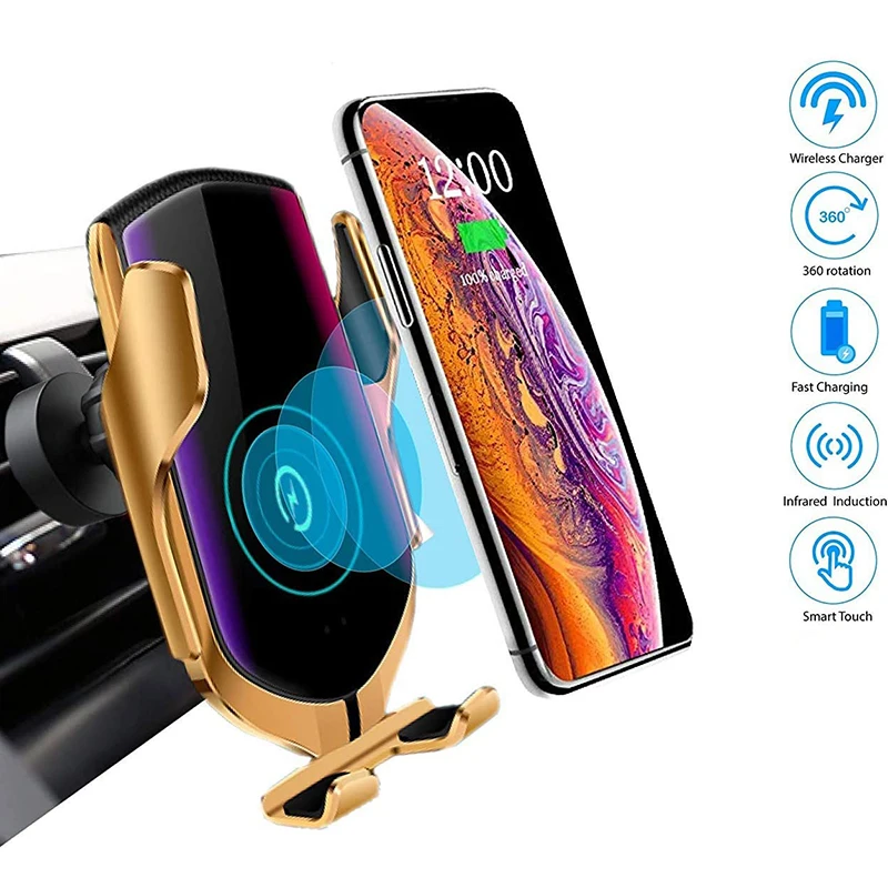 Автоматический датчик R1 автомобильный держатель телефона беспроводные зарядные
