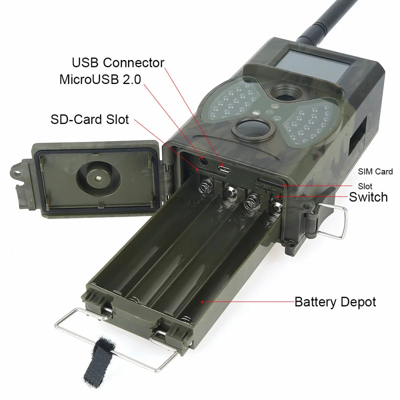 Skatolly HC300M ночного видения инфракрасная охотничья камера 12MP GSM охотники Скаутинг целомудрия олень ловушки для фотоаппаратов Wild Trail камера s