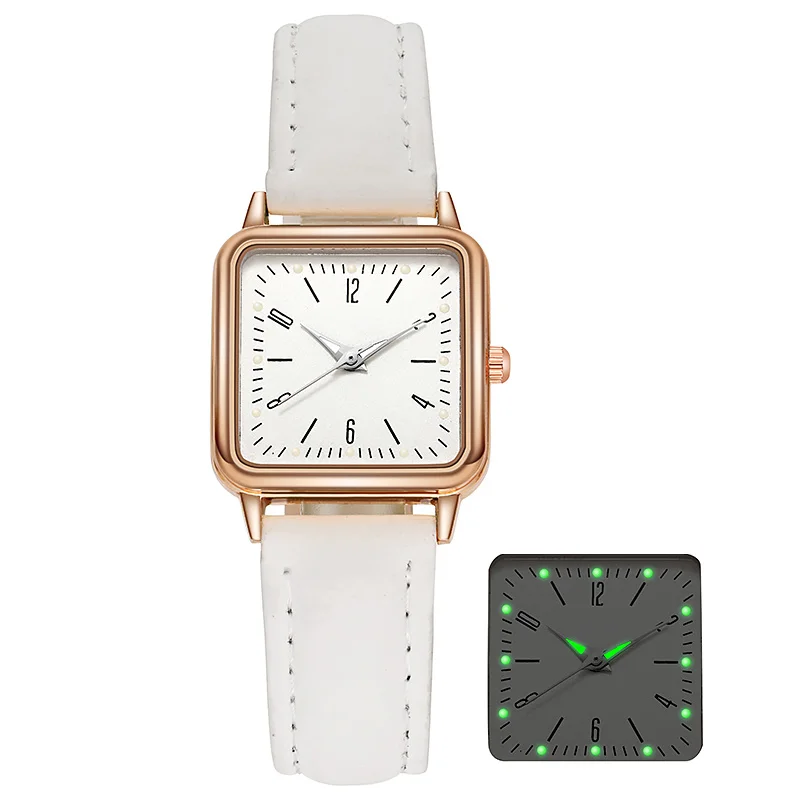 Women Luminous Arabic Numbers Square Luxury Ladies Quartz Wristwatches Clock Relogio Feminino Montre Femme | Наручные часы
