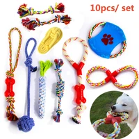 10 pack pet dog toys for large small dogs ball toothbrush interactive dog toys christmas products for dogs chew toy accessories