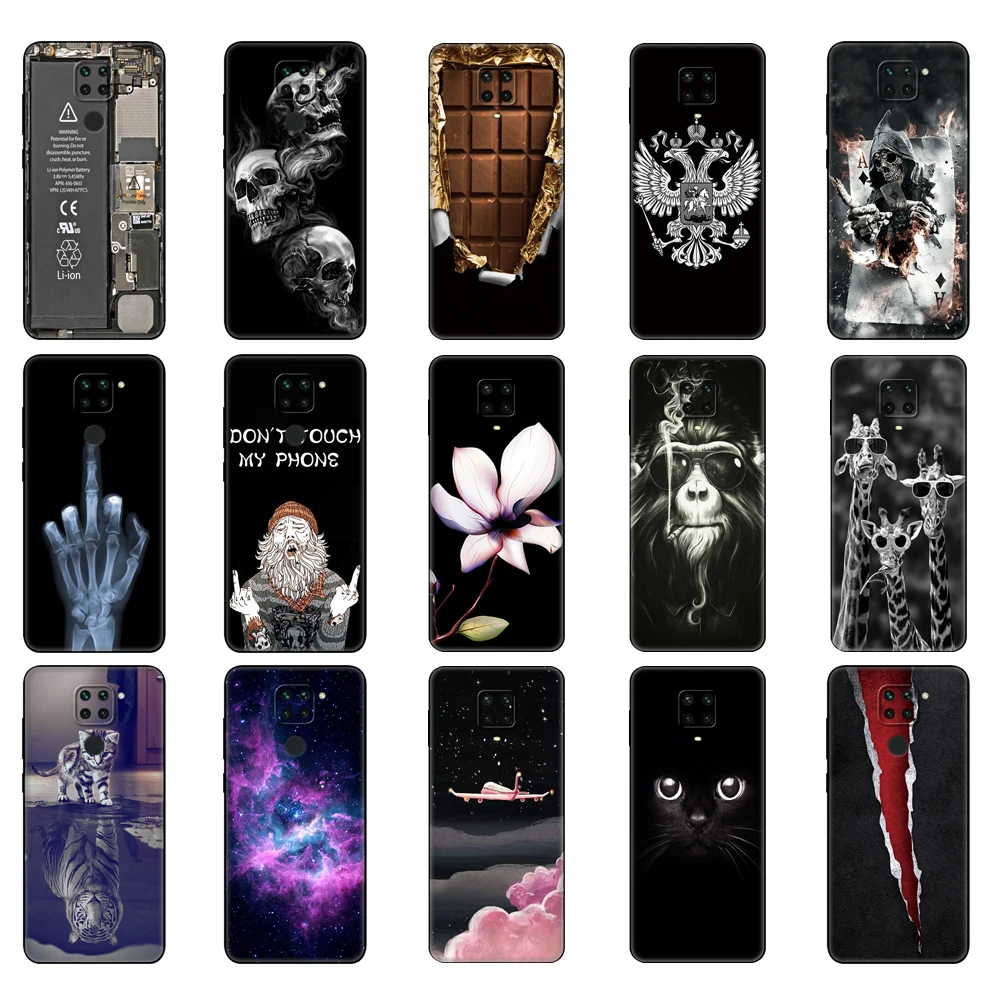 For Xiaomi Redmi Note 9S Case Note 9 Soft Silicon Phone Cover For Redmi Note 9 Pro Back Note9S Note9Pro Note9 bag black tpu case