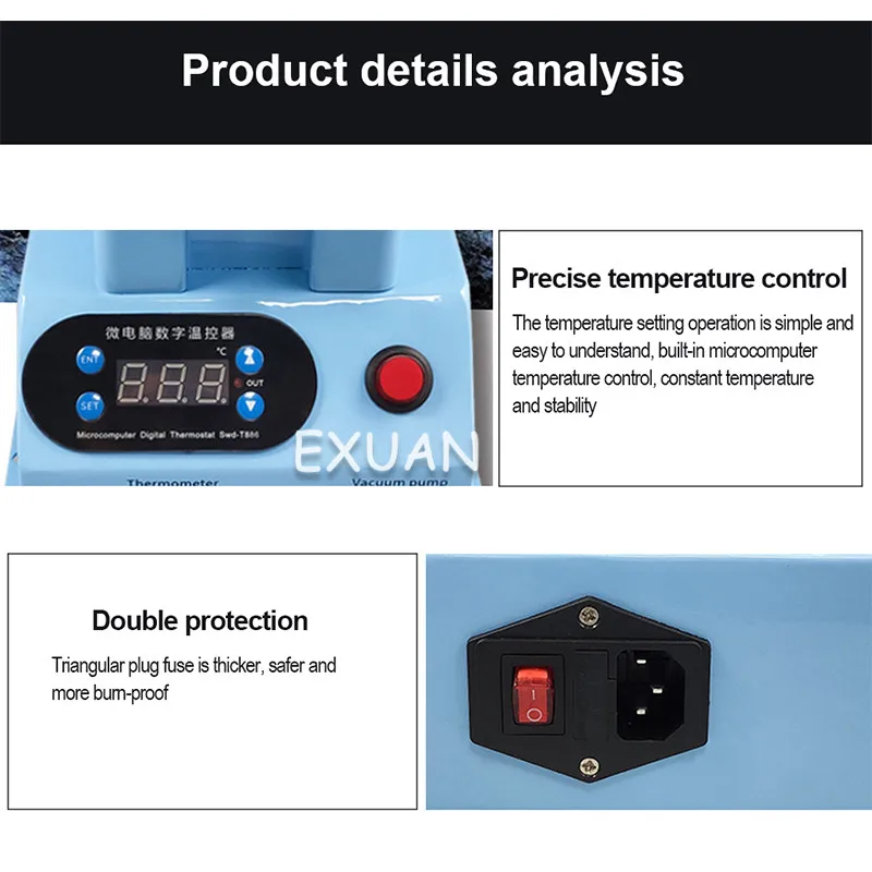 Многофункциональный изогнутый экран де-клеевой сепаратор ручной нагревательный