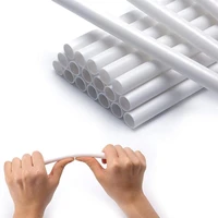 24 pcs plastic white cake dowel rods 9 5 inch cake support rods for stacking and tiered cake construction kitchen baking tools