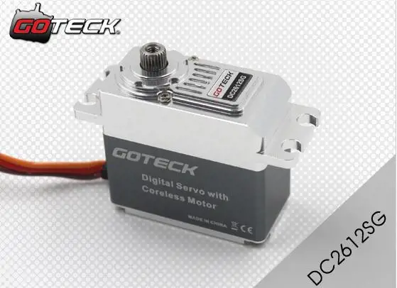Goteck DC1612S Цифровой Металлический Редуктор DC1612 53g 12 высокий крутящий момент без сердечника сервопривод для RC модели автомобиля/самолета с фиксированным крылом/самолета - Цвет: DC2612