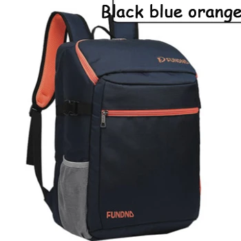Black blue orange Сумка для бадминтона, теннисная ракетка с двойным плечом, независимая обувная сумка, тренировочный, соревновательный, походный, 3 ракетки, рюкзак для бадминтона - Цвет: Black blue orange