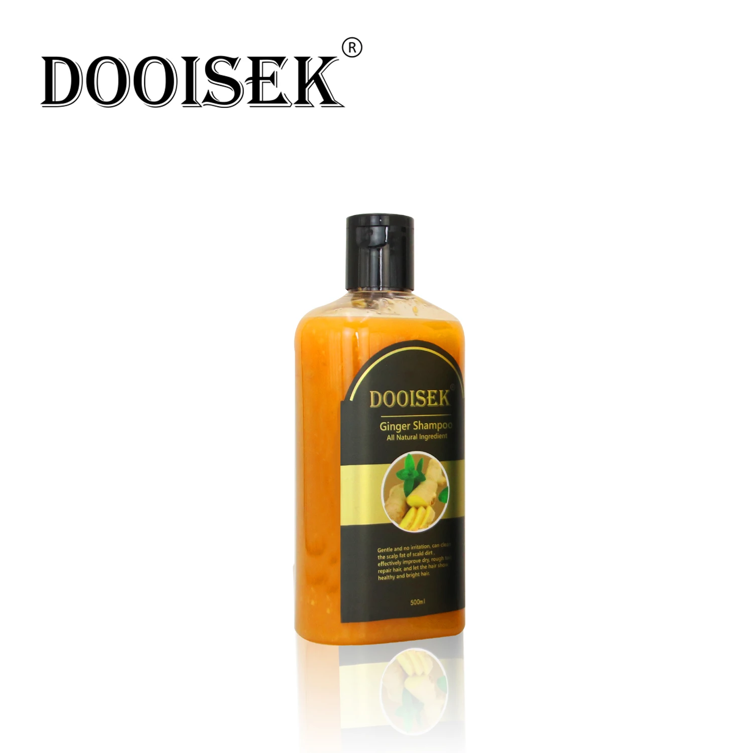 

DOOISEK Natural Hair Loss Ginger Treatment Shampoo Hair Care Hair Thickening Growth，Anti-Hair Loss for Women&Men，500ml/1 lb