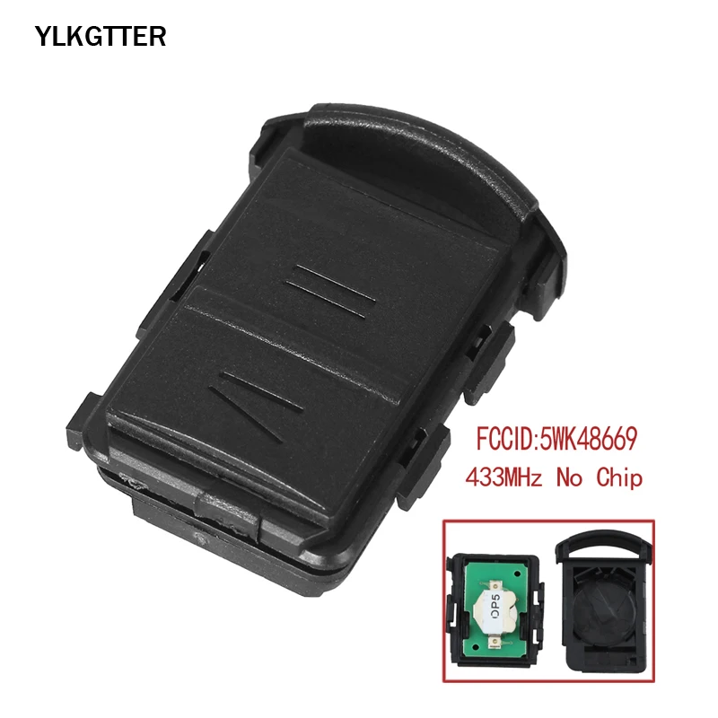 YLKGTTER 433/434 МГц дистанционный Автомобильный ключ для Opel/Vauxhall Meriva Agila Astra Corsa C 2001-2005 без чипа для 5WK4 8668/9 бесключевого входа