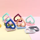 1 шт., силиконовое кольцо для прорезывания зубов в форме сердца