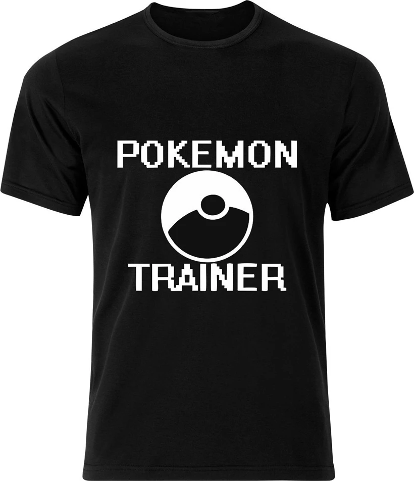 Детская футболка POKAMON TRAINER 100% хлопок новые Забавные топы унисекс | Футболки и поло