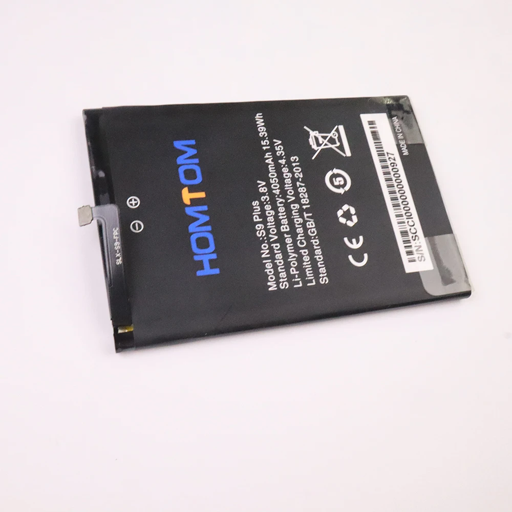 100% новый высококачественный оригинальный аккумулятор homtom S9 Plus 4050 мАч для